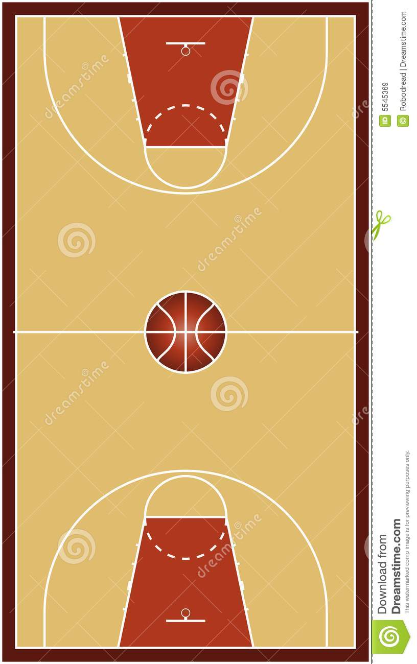 Free Vector Basketball Court