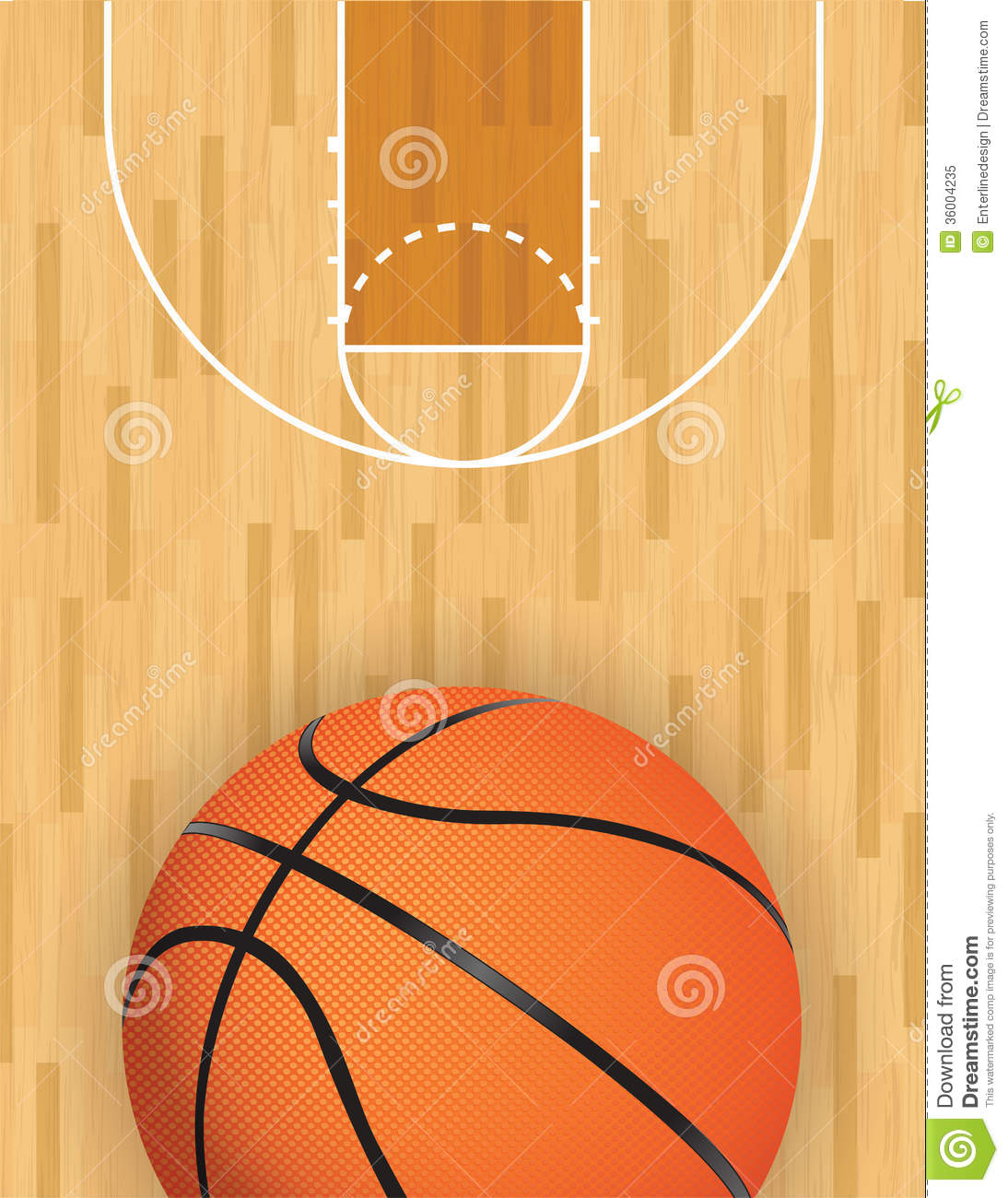 Free Vector Basketball Court