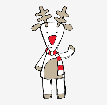 6 Reindeer Vector Themes Images