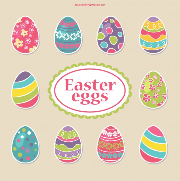 Free Vector Easter Eggs