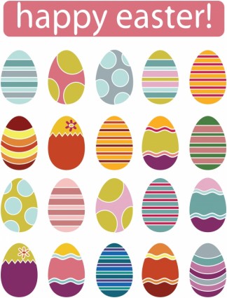 Free Vector Easter Eggs