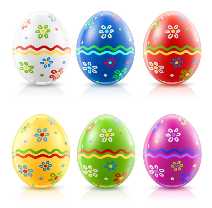 Free Vector Easter Eggs