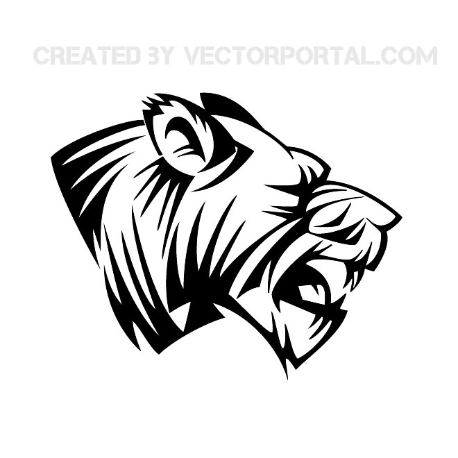 Free Vector Lion Head Clip Art