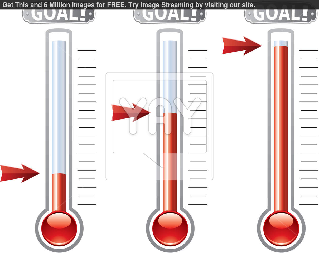 Fundraising Goal Thermometer Template