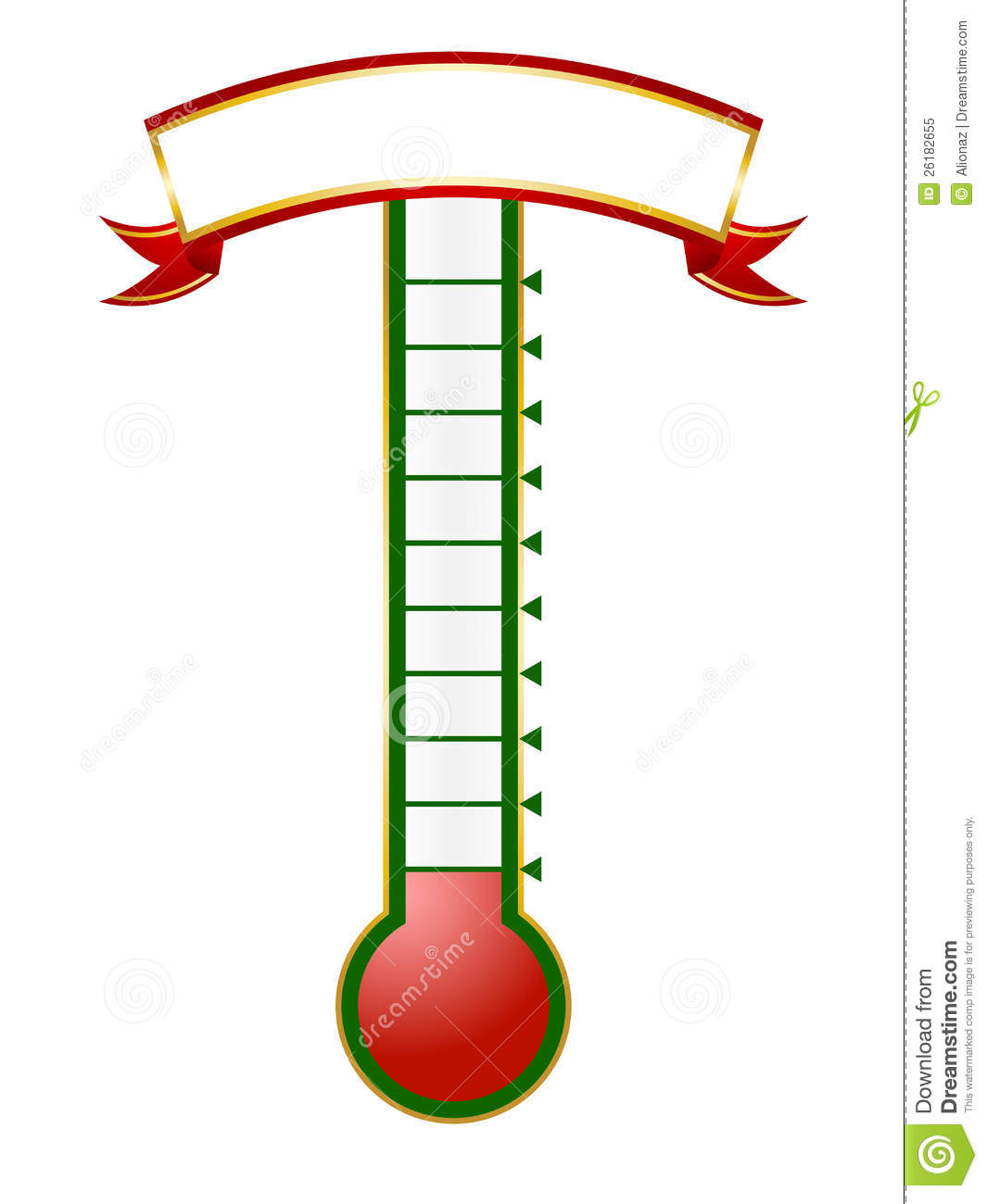 Fundraising Goal Thermometer Template
