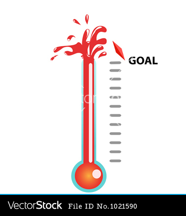 Fundraising Goal Thermometer Template