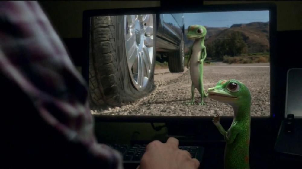 GEICO Gecko Flat Tire Commercial