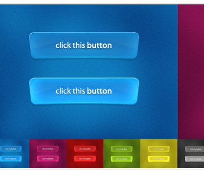 Glossy Buttons PSD