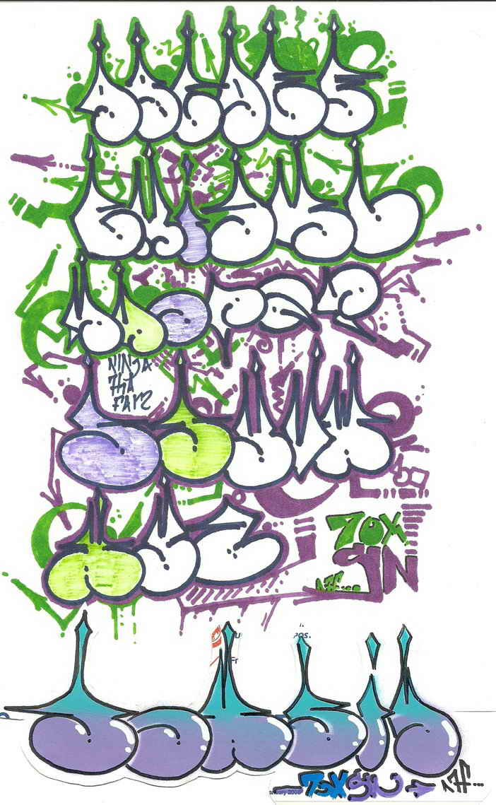 Graffiti Alphabet Bubble Letters Graffiti Alphabet Bubble Letters