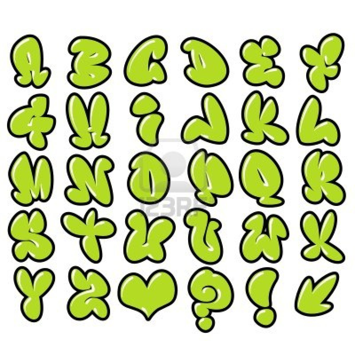 Graffiti Bubble Letters Graffiti Bubble Letters