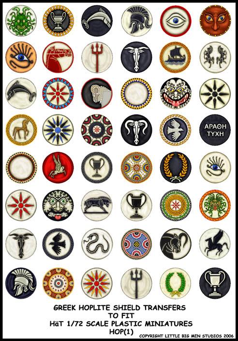 Greek Hoplite Shield Symbols