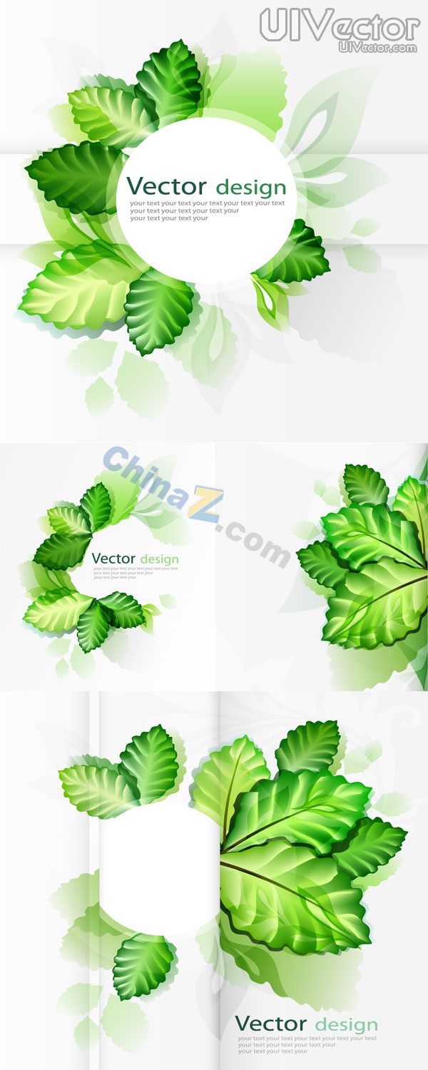 Green Eco-Leaf Vector Image