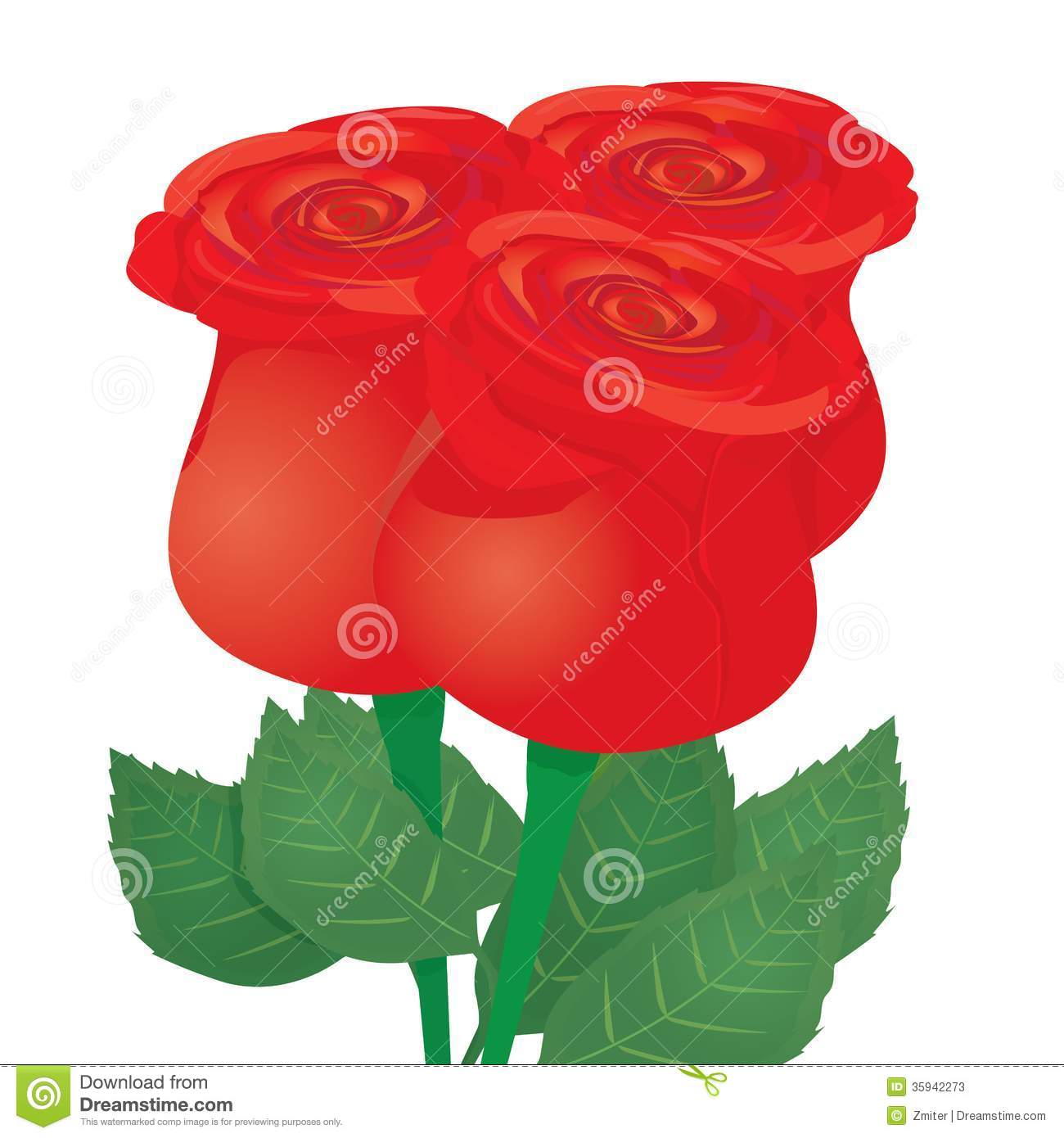 Greetings with Red Rose Flower
