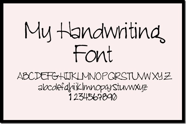 Handwriting Fonts