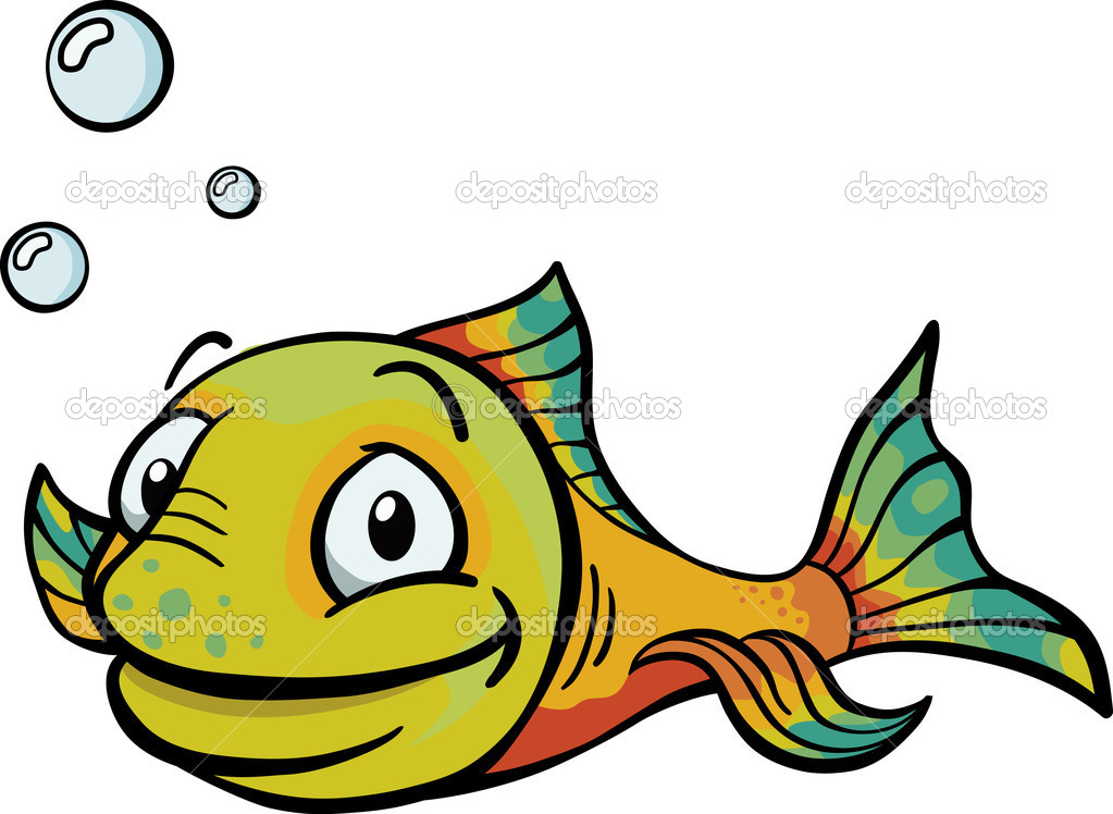 Happy Cartoon Fish