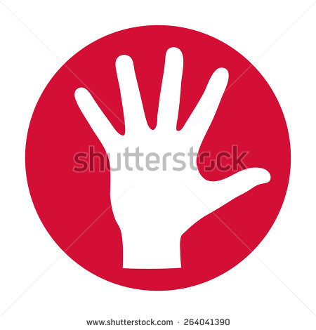 Helping Hand Silhouette Vector