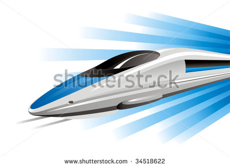 High Speed Train Illustration