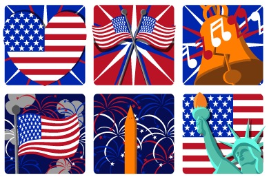 Independence Day Icons