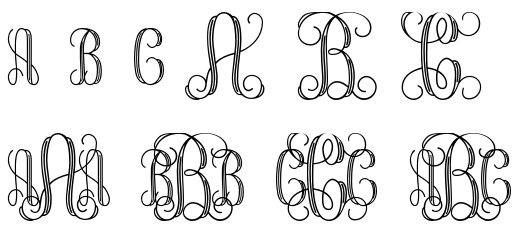 9 Free Interlocking Monogram Font Images