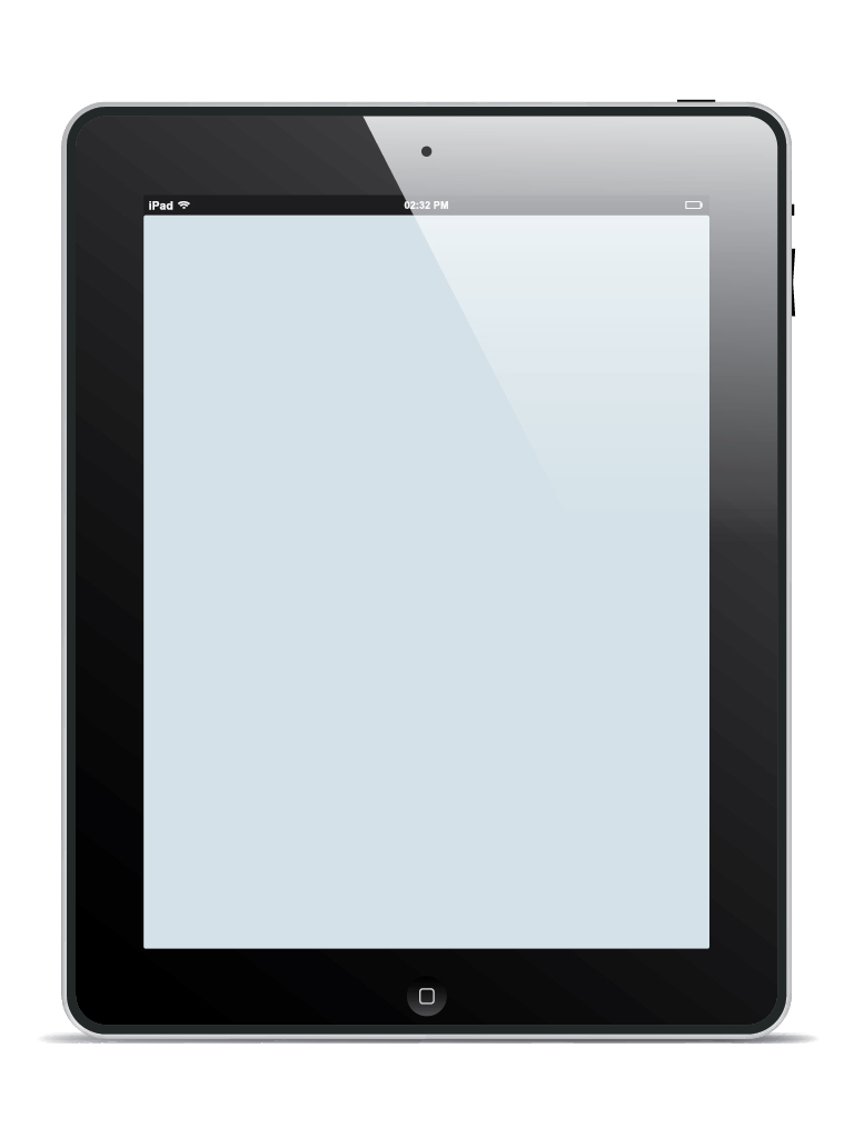 iPad Vector Template Free