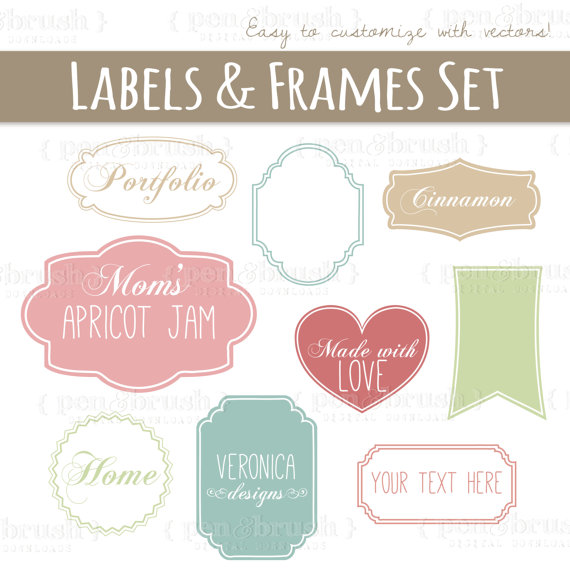 Label Frame Photoshop Brush