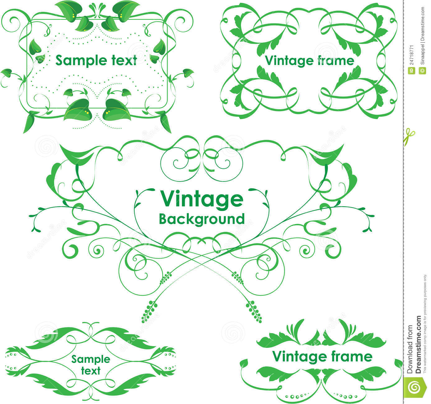 Leaf Frame Vector