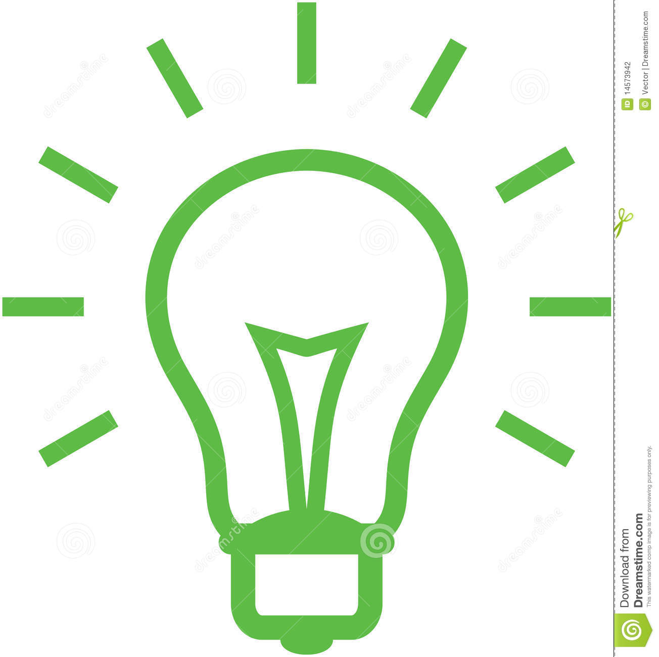 Light Bulb Vector Illustration