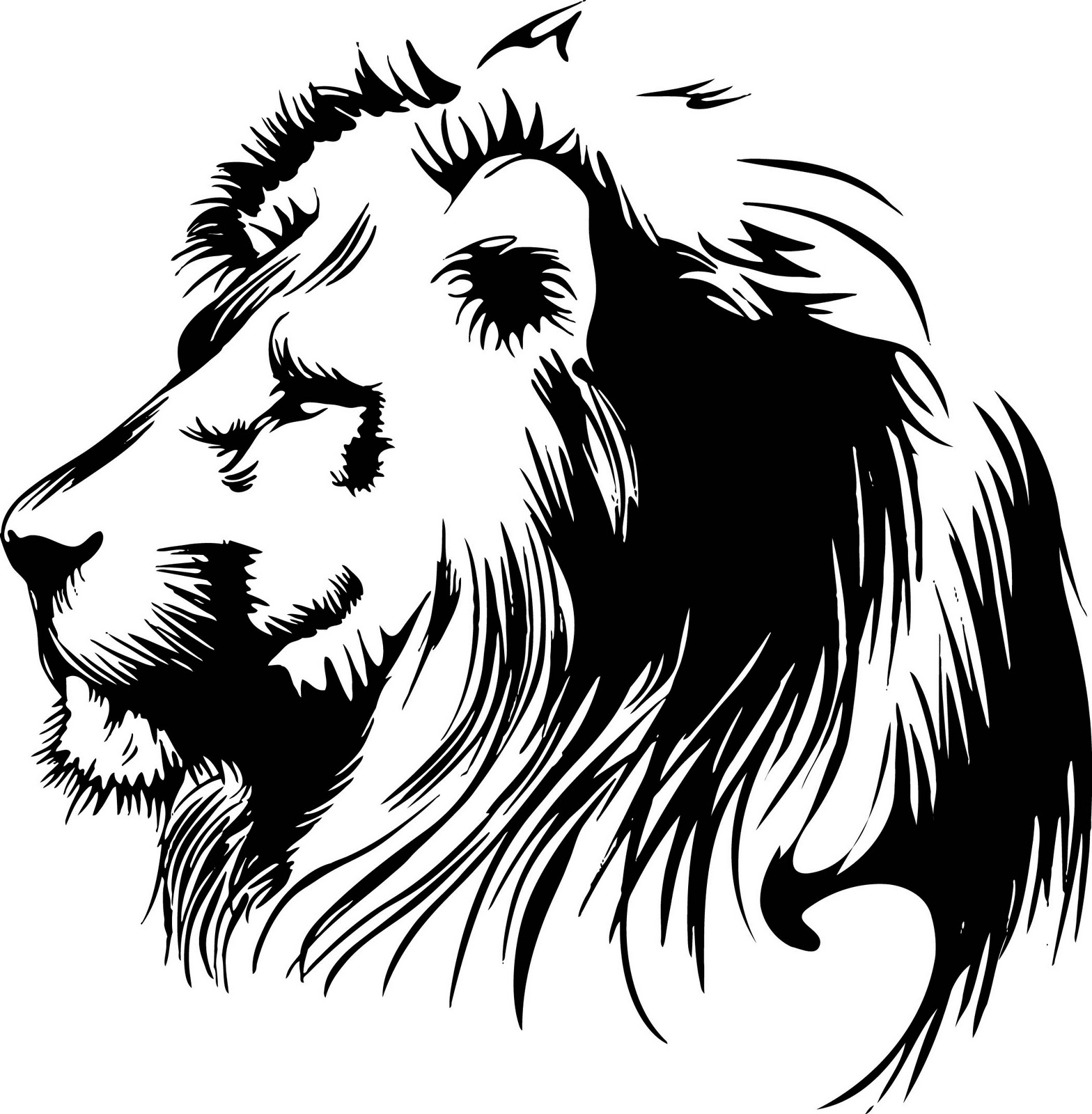 14 Lion Head Vector Art Images