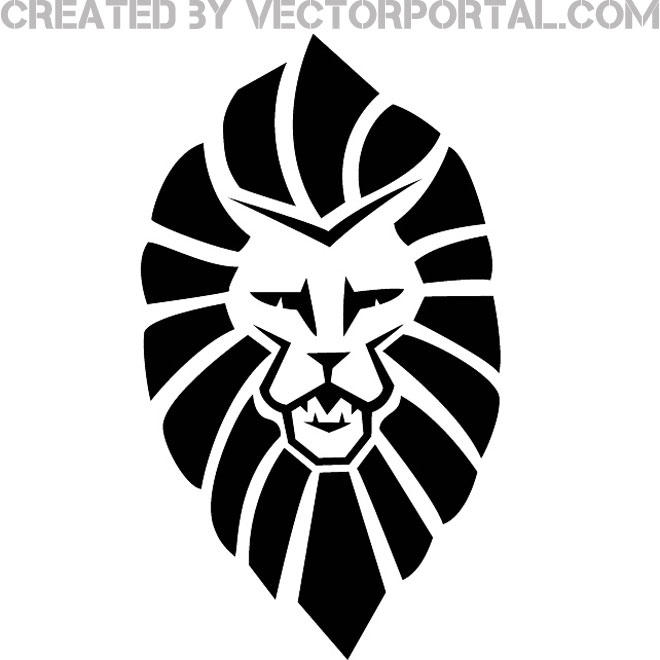 Lion Head Vector Illustration