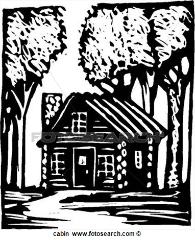 Log Cabin Clip Art Black White Log Cabin Clip Art Black White