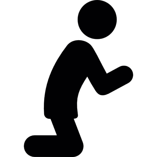 Man On His Knees Praying Man On His Knees Praying