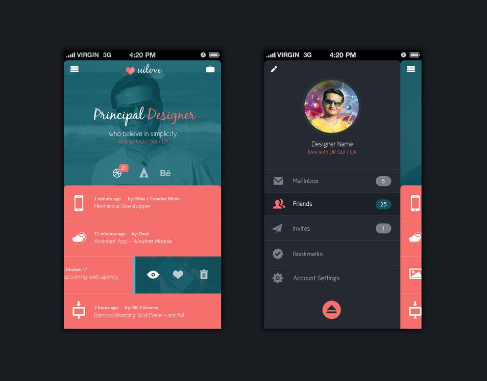 Mobile App Design Templates
