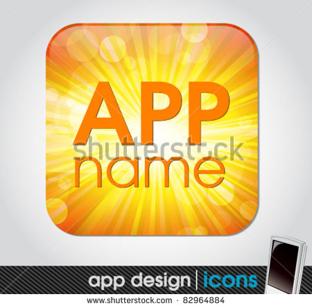Mobile App Icon Vector