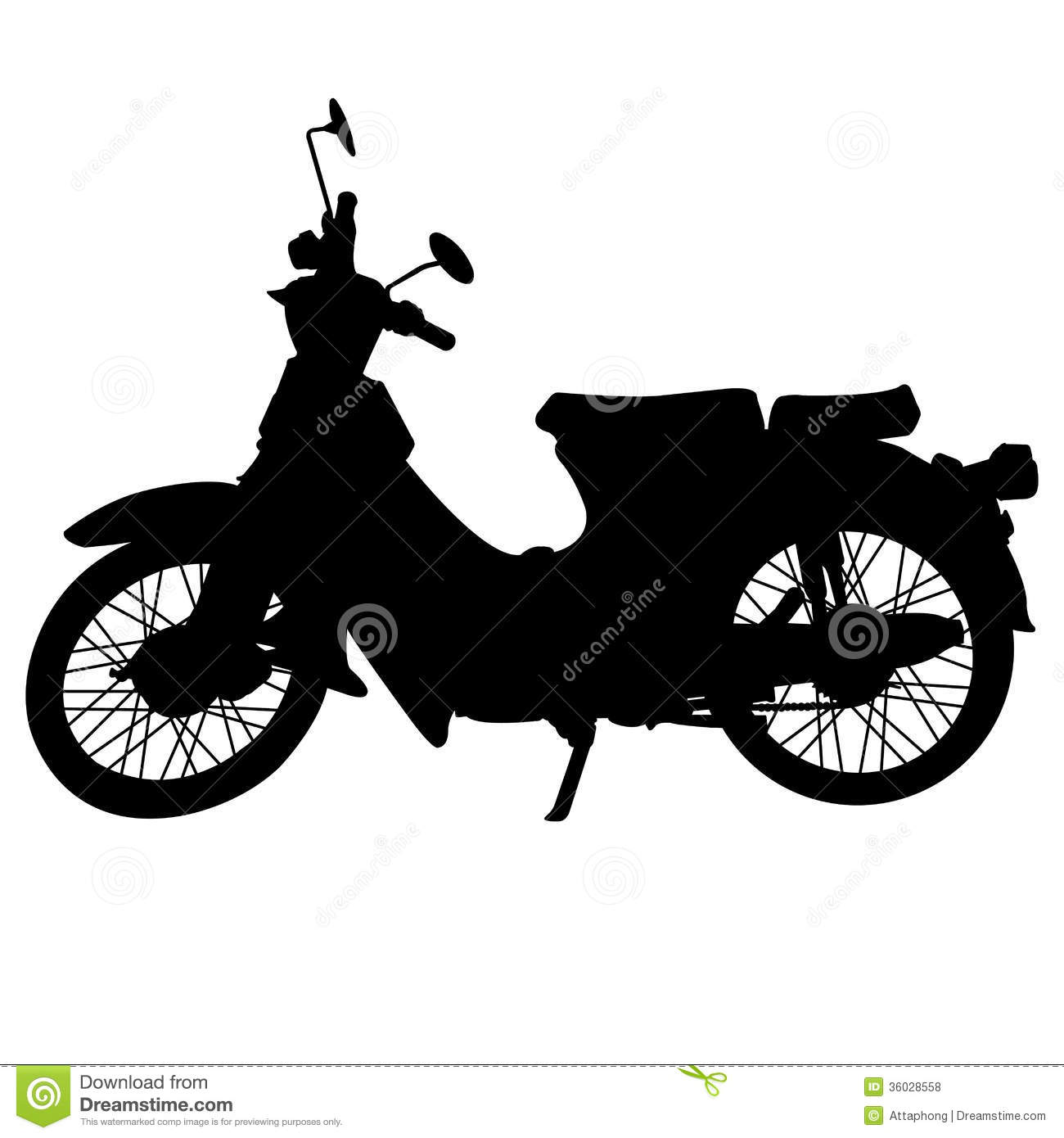 Motorcycle Silhouette Vector Free