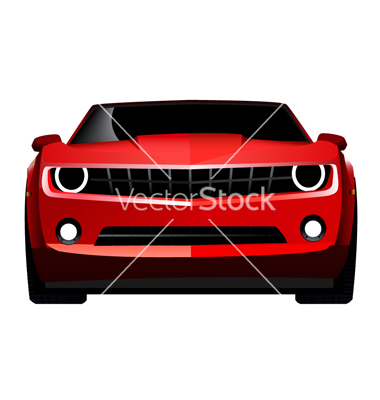 Muscle Car Front Vector