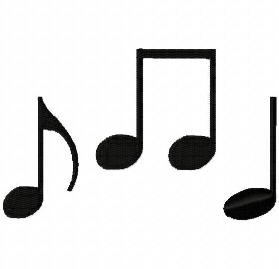 Music Notes Machine Embroidery Designs