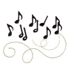 7 Music Notes Embroidery Designs Images