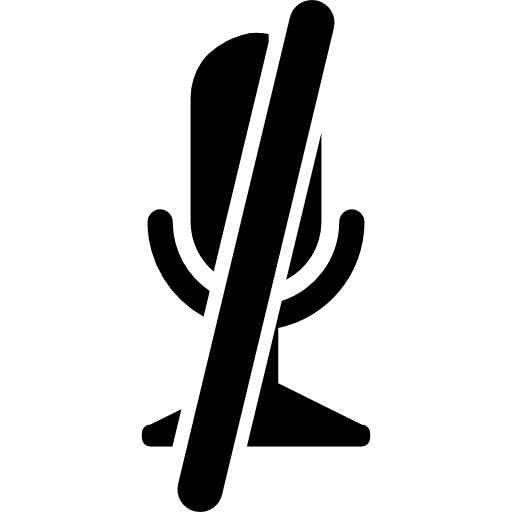 Mute Mic Interface Symbol