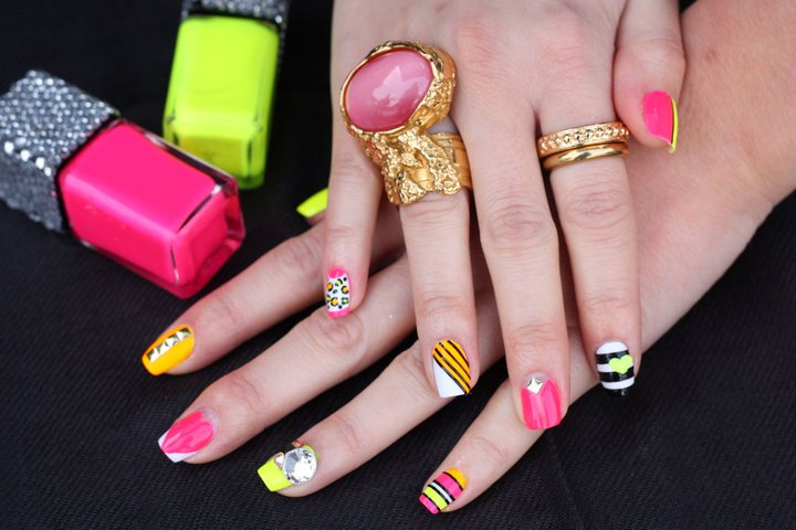 Neon Nail Art Designs