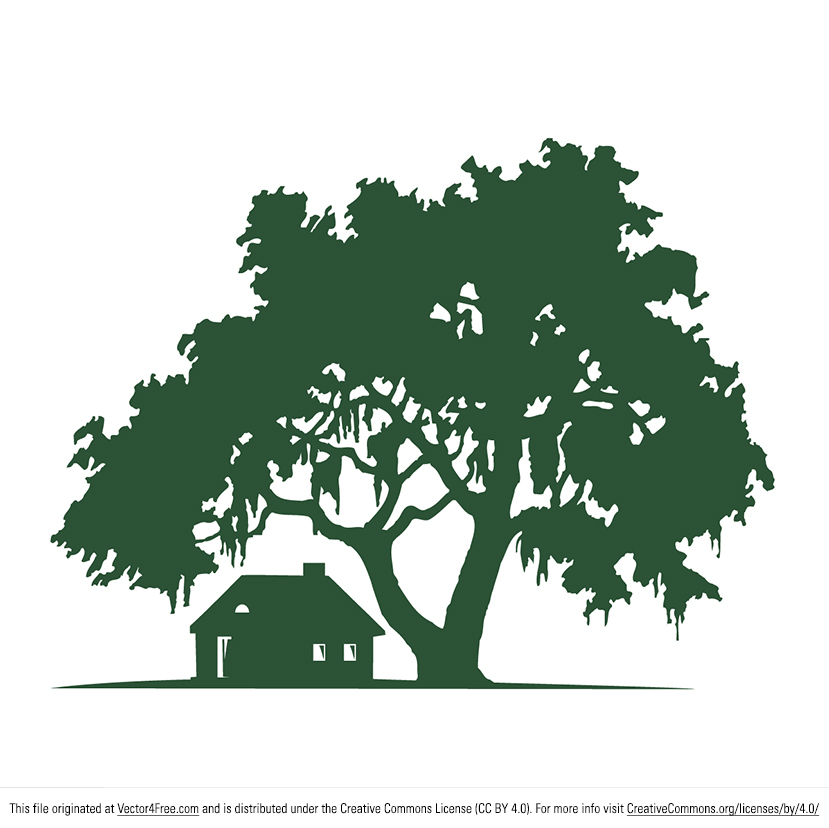 Oak Tree Silhouette Vector Free Oak Tree Silhouette Vector Free