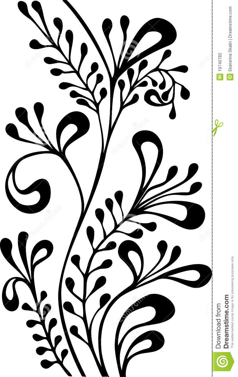 Ornamental Clip Art Black and White