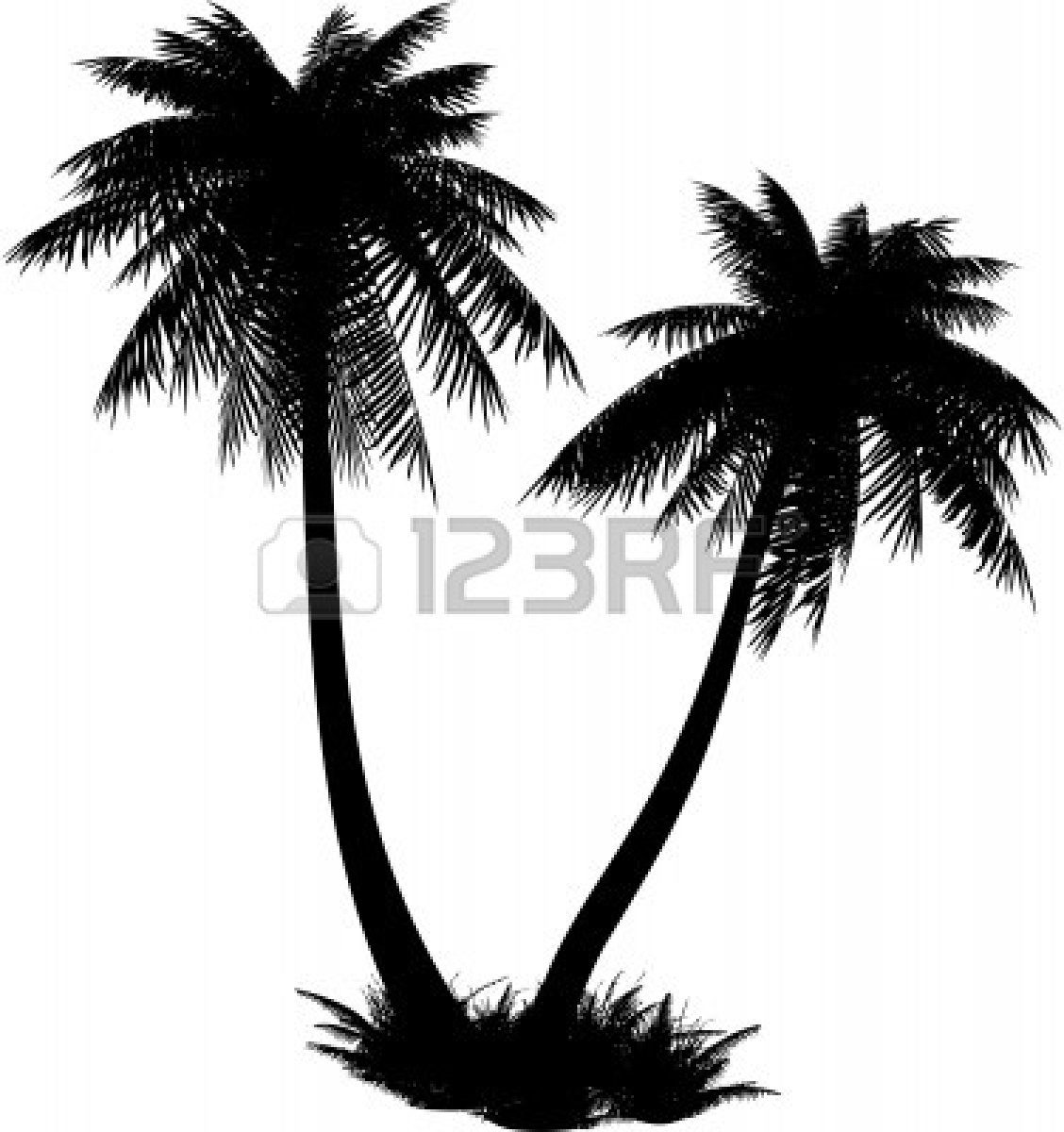 Palm Tree Silhouette Clip Art