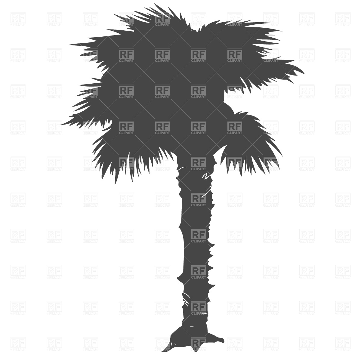 Palm Tree Silhouette Clip Art