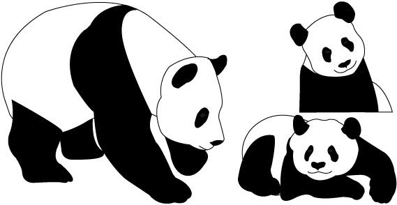 18 Panda Vector Free Images