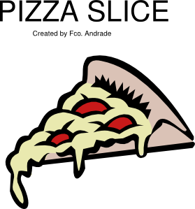 Pepperoni Pizza Slice Clip Art