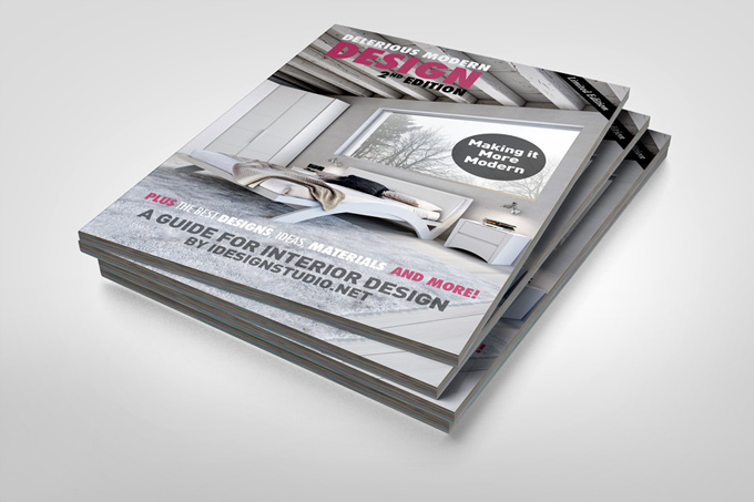 Photorealistic Brochure Magazine Mockup