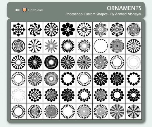 Photoshop Custom Shapes Photoshop Custom Shapes