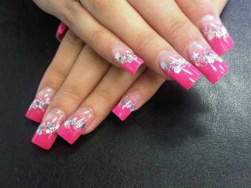 Pink Acrylic Nail Designs Pink Acrylic Nail Designs