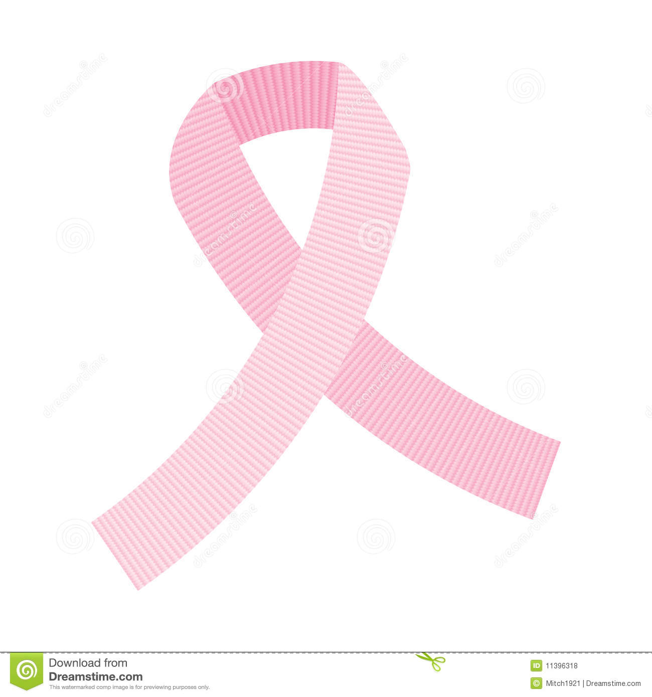 Pink Cancer Ribbon Vector