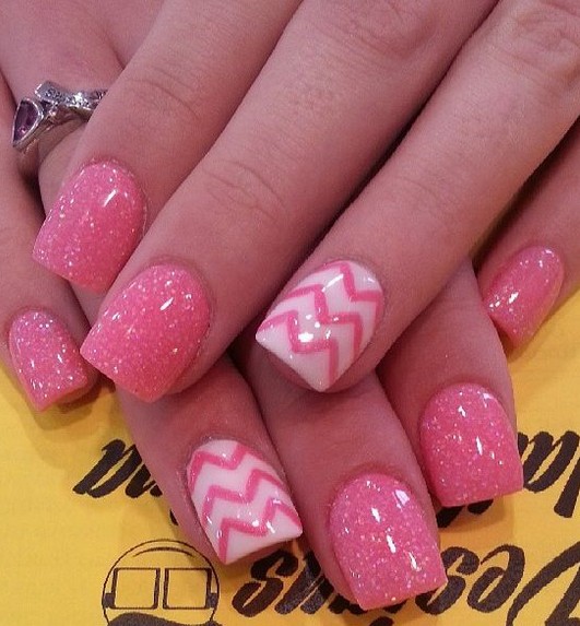 Pink Nail Art Design